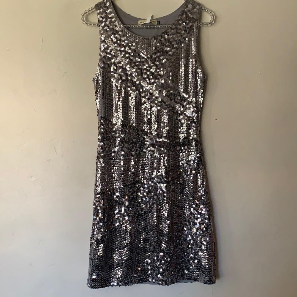 Moon River silver sequin dress size s/m